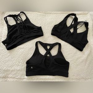 Lululemon Sport Bras Size 10 (various colors)